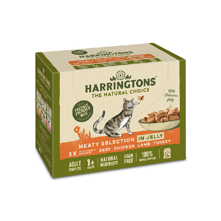 Harringtons Meat in Jelly Wet Cat Food Multipack x12 – Pet Planet