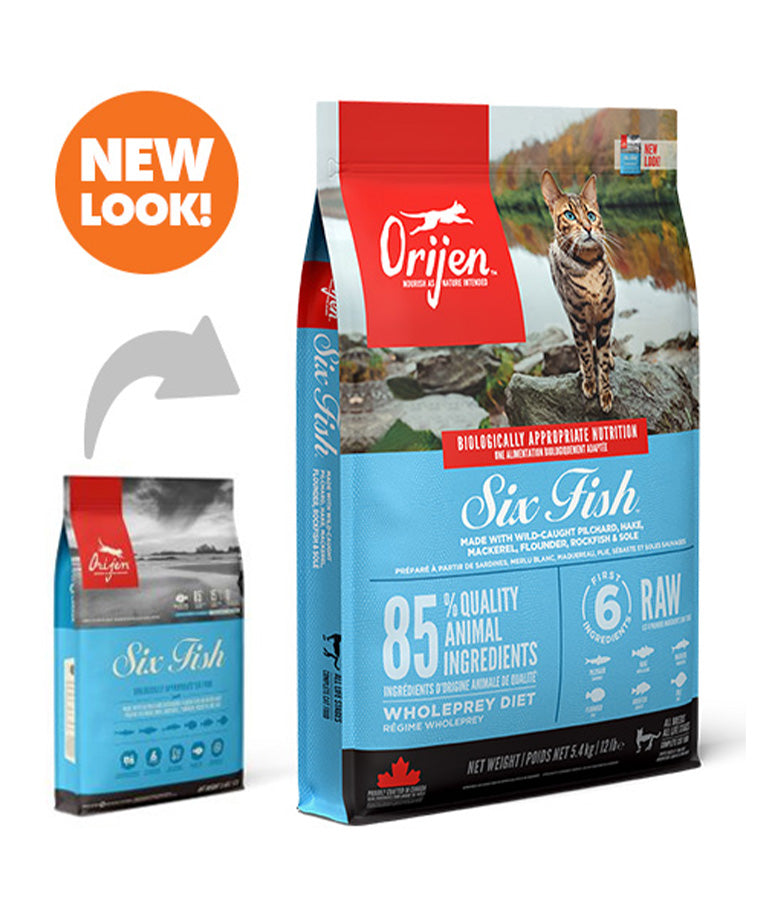 Orijen Six Fish Cat Dry Food Recipe for 1.8Kg