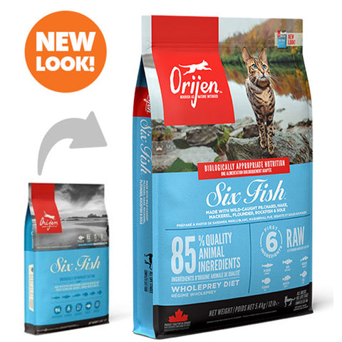 Orijen Six Fish Recipe Cat Dry Food for 5.4Kg