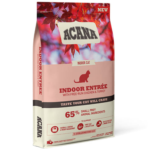 Acana Indoor Entree All Cat Types Dry Food for 4.5Kg