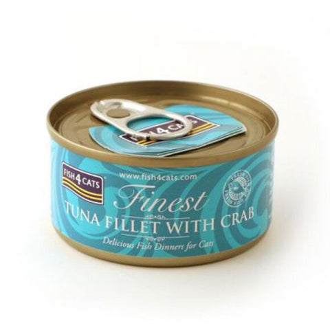 Fish4Cats Tuna Fillet with Crab Wet Food