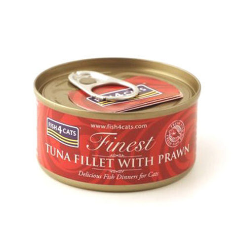 Fish4Cats Tuna Fillet with Prawn Wet Food