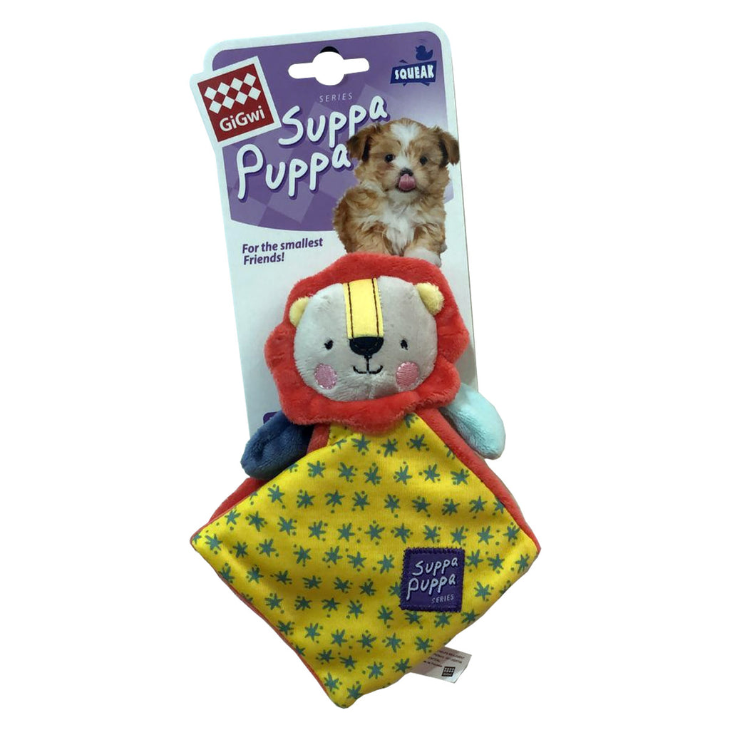 GiGwi Suppa Puppa Lion Squeaker & Crincle inside