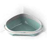 Georplast Shuttle Corner 49cm Cat Litter Tray - Green