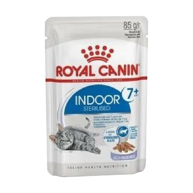 Royal Canin Feline Nutrition Indoor Sterilised  7+ Jelly WET FOOD 85gr