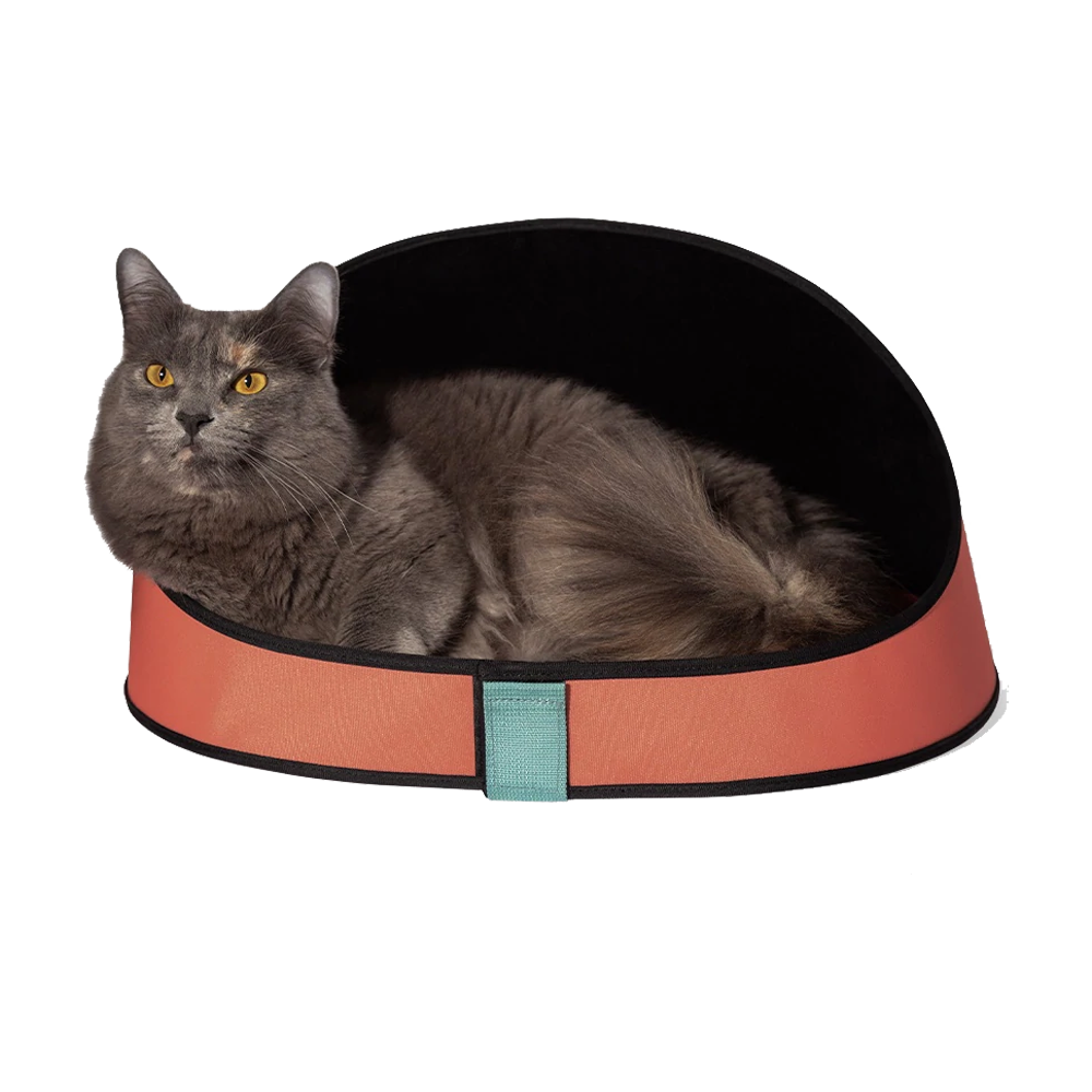 Zee.Cat Cozy Terracotta Bed for Stylish Feline Comfort