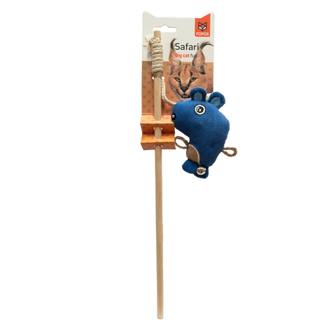 Fofos - Beaver Cat Wand Cat Toy