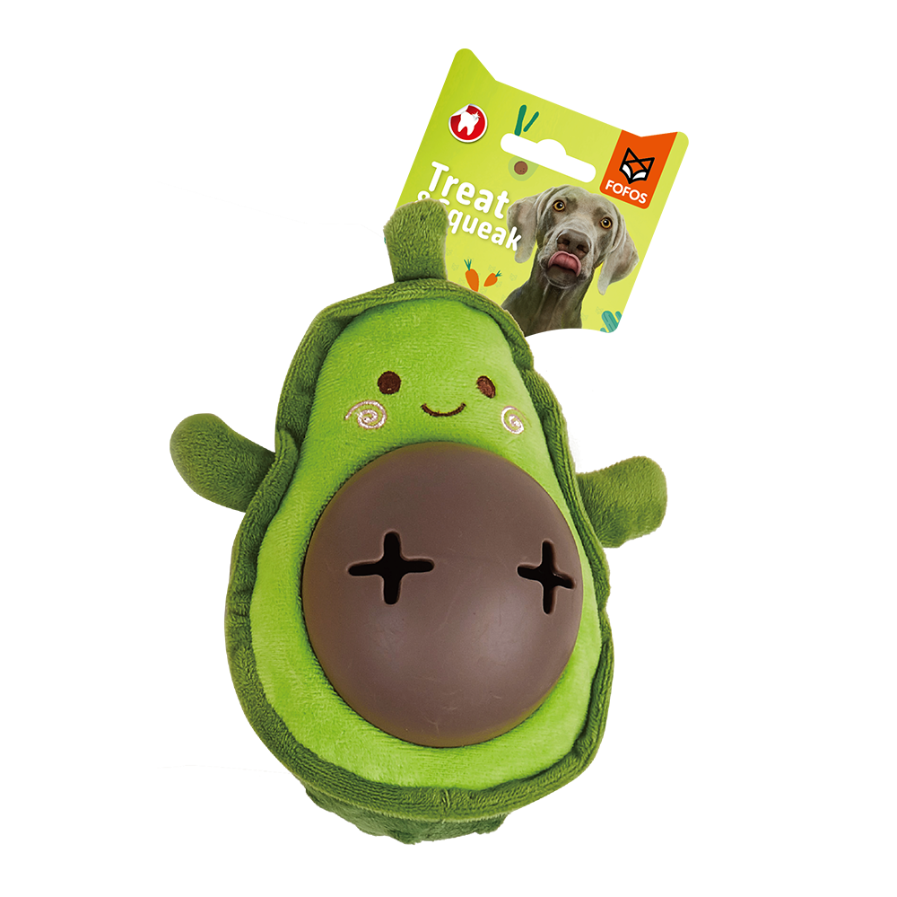 Fofos - Cute Avocado Treat Dispensing Dog Toy