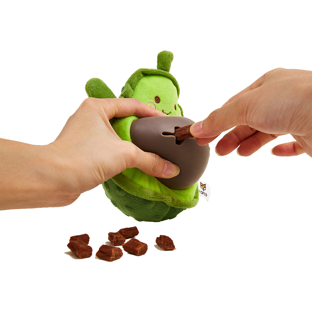 Fofos - Cute Avocado Treat Dispensing Dog Toy