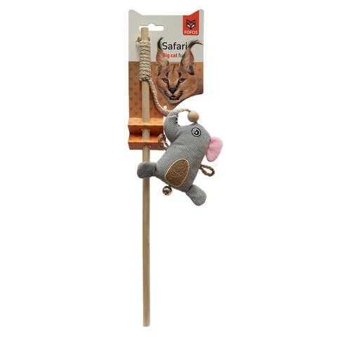 Fofos - Wooden Cat Wand Elephant Cat Toy