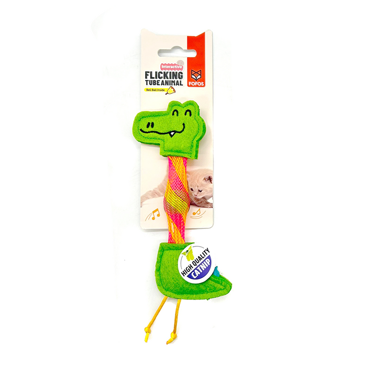 Fofos - Flick Tube Crocodile Cat Toy