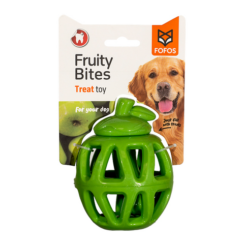 Fofos - Fruity Bites Apple Treat Dispensing Dog Toy