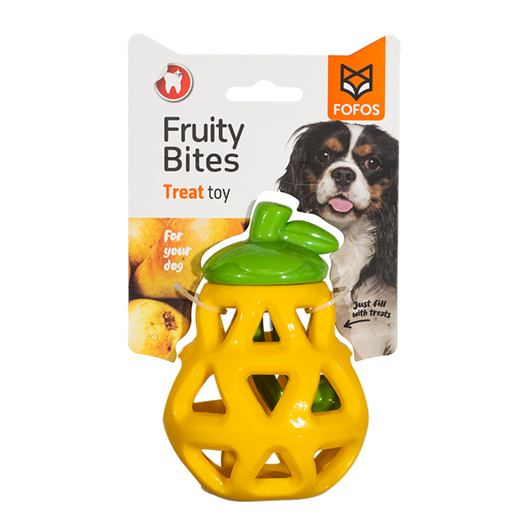 Fofos - Fruity Bites Pear Treat Dispensing Dog Toy