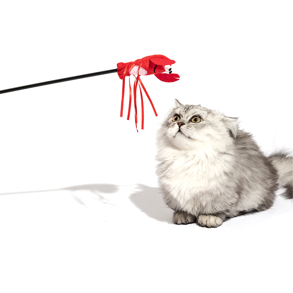 Fofos - Moving Lobster Cat Wand - Cat Toy