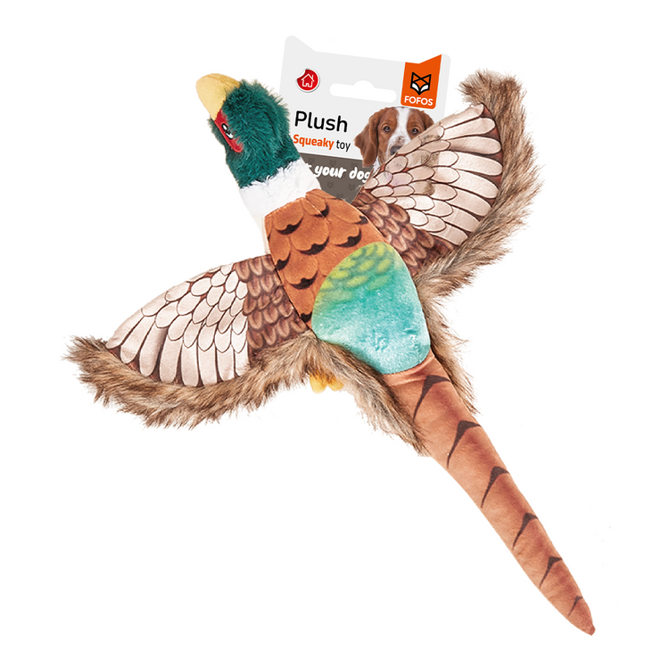 Fofos - Pheasant Plush Dog Toy