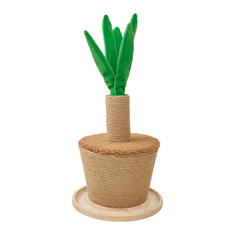 Fofos - FOFOS Wooden Plant Pot Cat Scratcher