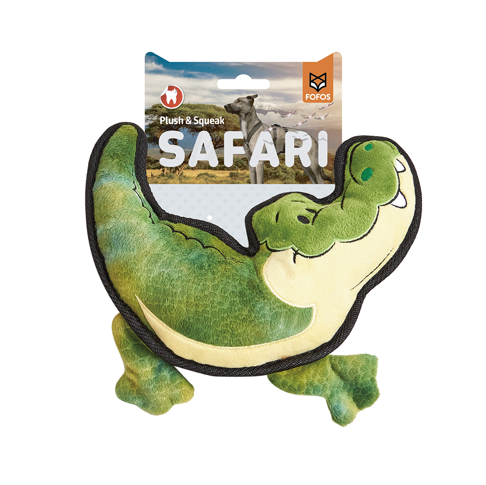 Fofos - Safari Line Crocodile for All Sizes Dog Toy