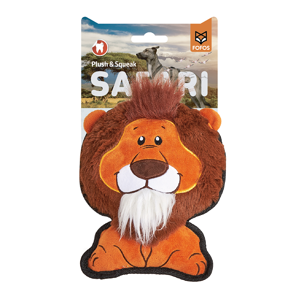 Fofos - Safari Line Lion for All Size Dog Toy