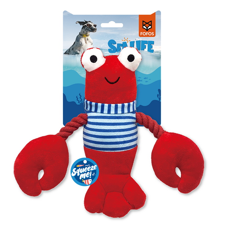 Fofos - Sealife Lobster for All Dog Sizes Toy