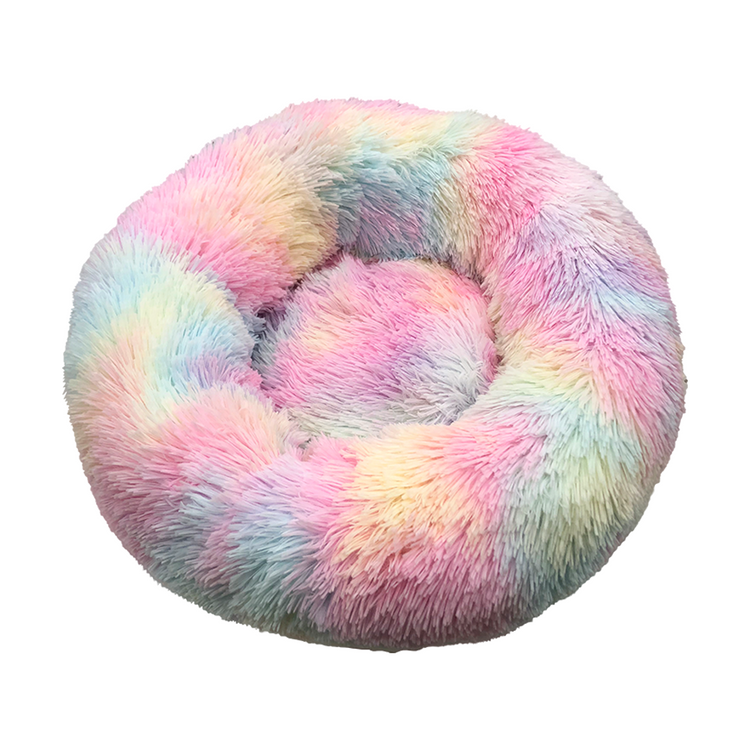 Fofos - Large Tie Dye Rainbow Donut Pet Bed