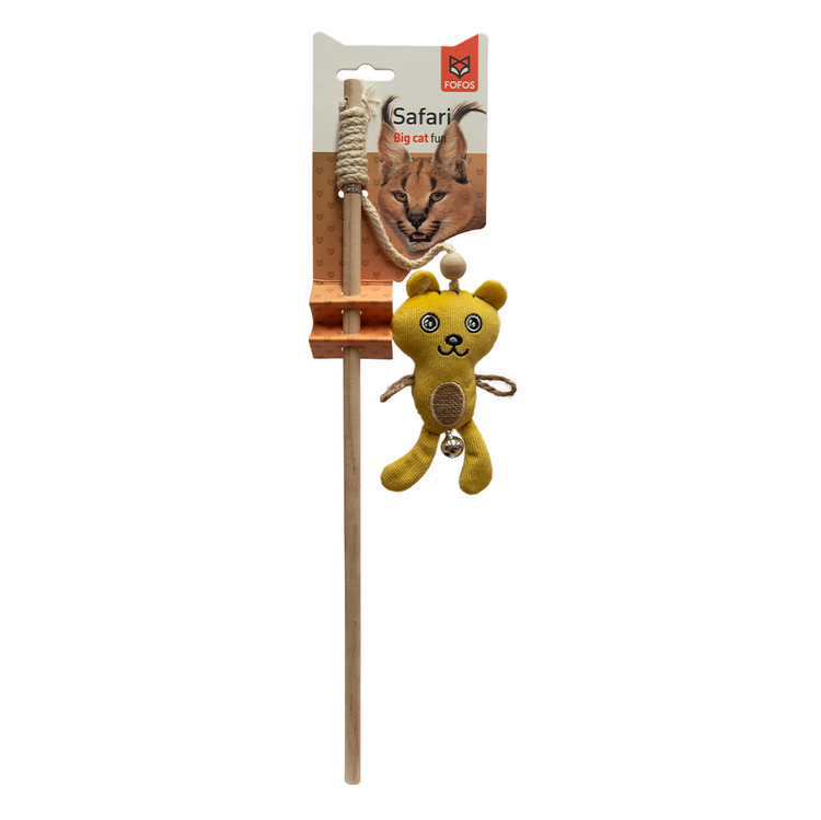 Fofos - Wooden Cat Wand Tiger Cat Toy