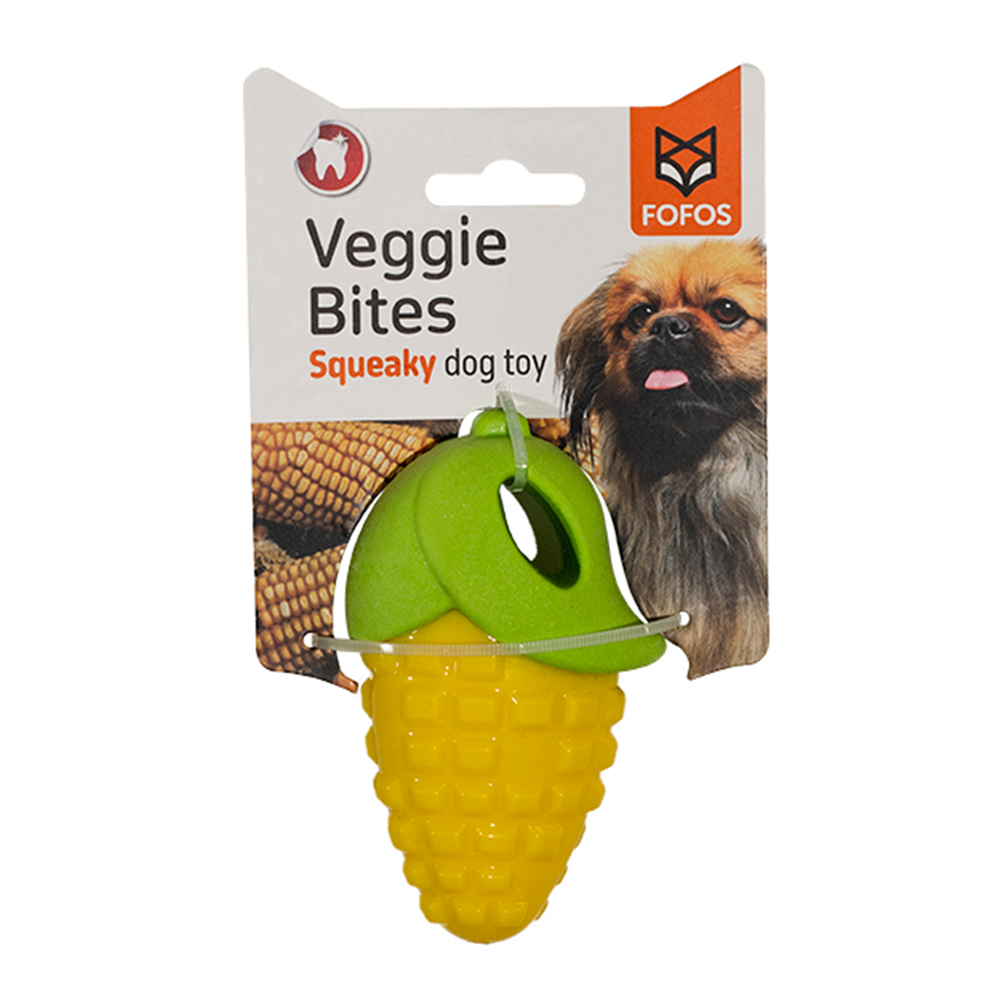 Fofos - Veggi Bites Corn for Small/Medium Dog Toy