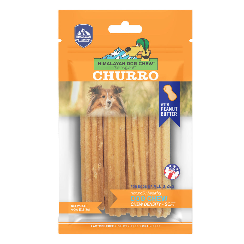 Himalayan Dog Chew Churro Peanut Butter Original