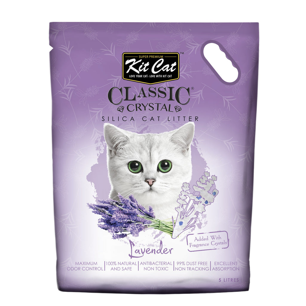 Kit Cat Classic Crystal Cat Litter - Lavender (5 Litres)