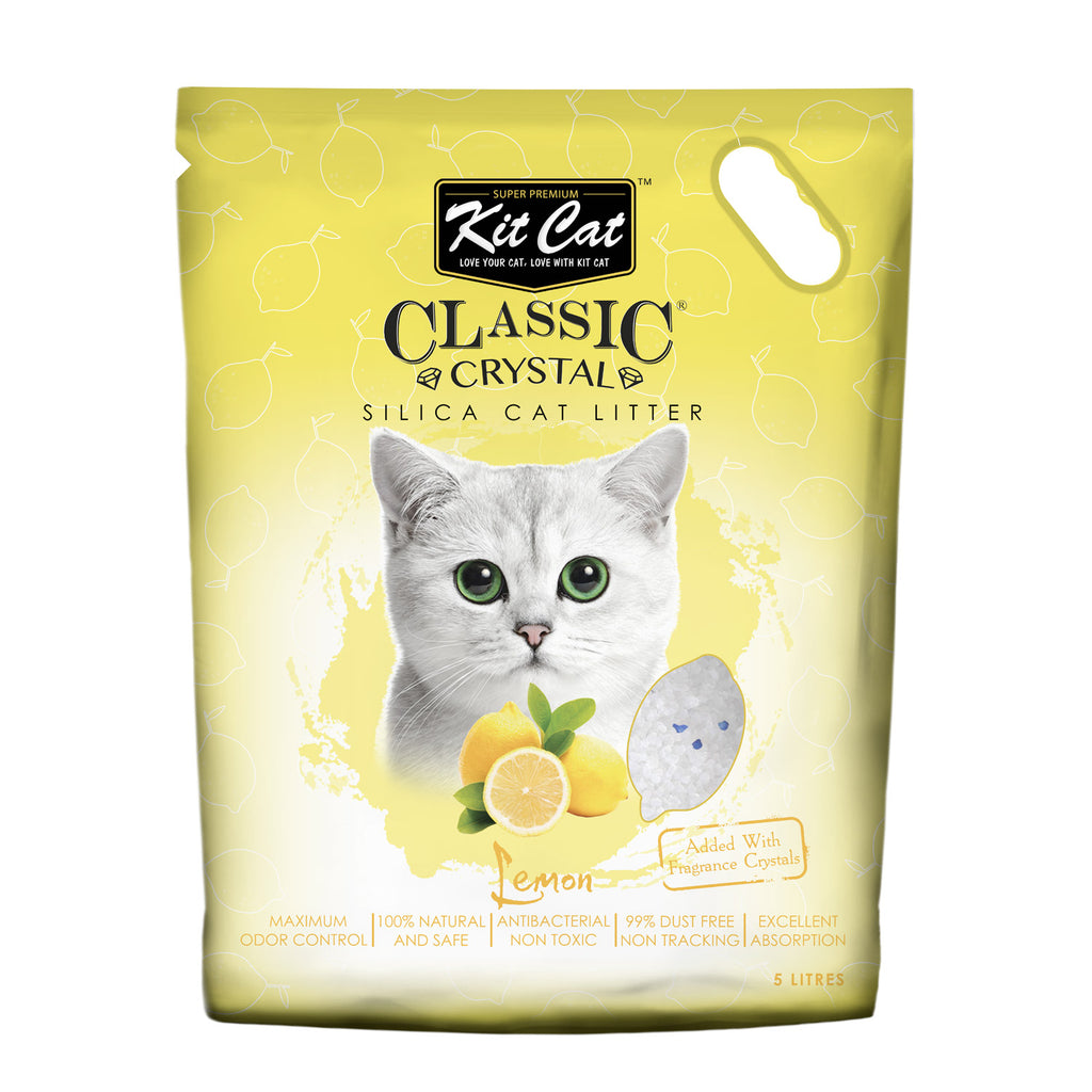 Kit Cat Classic Crystal Cat Litter - Lemon (5 Litres)