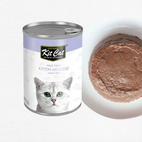 Kit Cat Wild Tuna Kitten Mousse Canned Cat Food