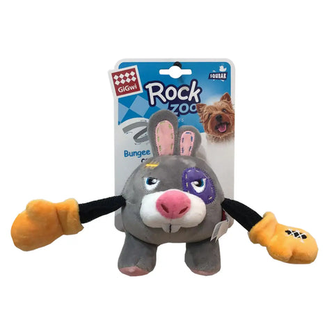 Gigwi - Rock Zoo King With Squeaker & Crinkle Small Dog Toy