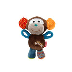 GiGwi Plush Friendz Squeaker Dog Toy - Monkey