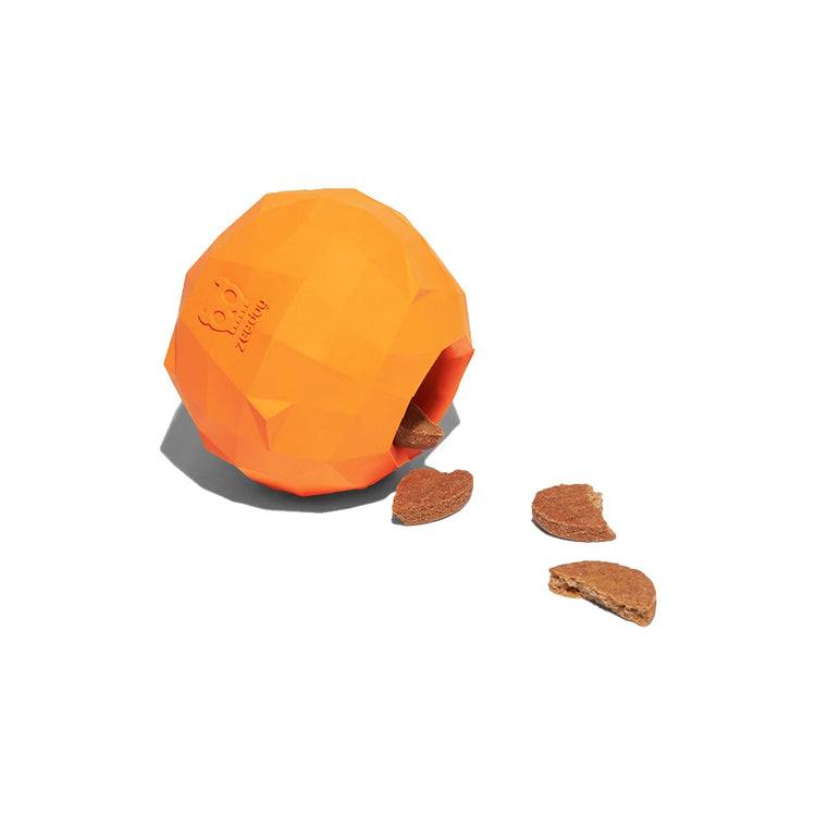 Zee.Dog - Super Orange Treat Dispensing Dog Toy