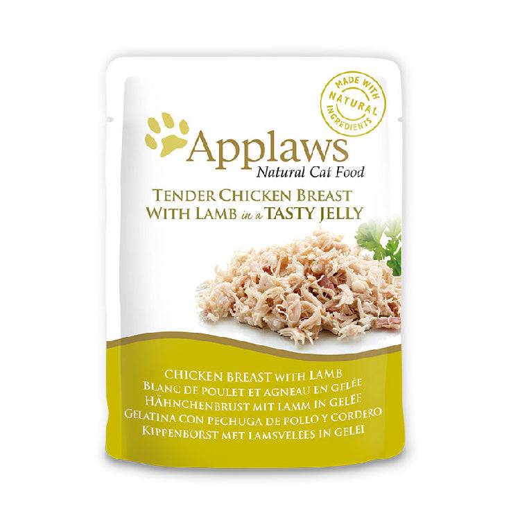 Applaws Natural Chicken with Lamb Cat Wet Food for 70g Jelly Pouch