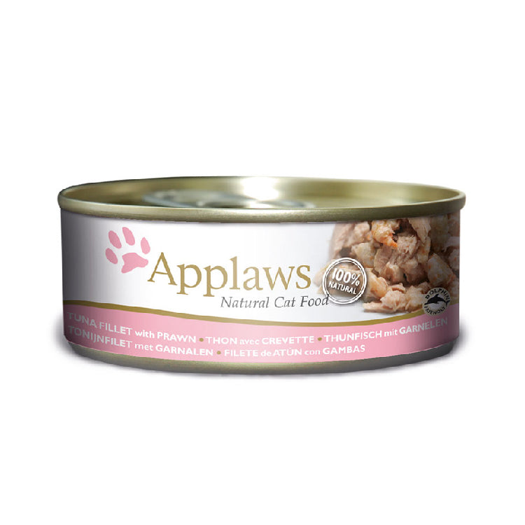 Applaws Natural Tuna with Prawn Cat Wet Food for 156g Tin