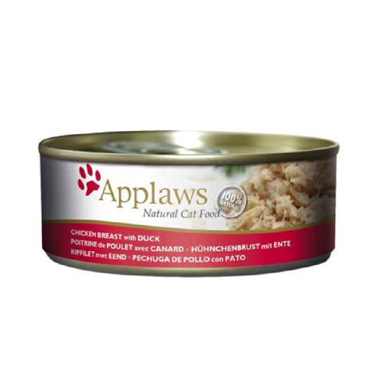 Applaws Natural Chicken with Duck Cat Food for 156g Tin