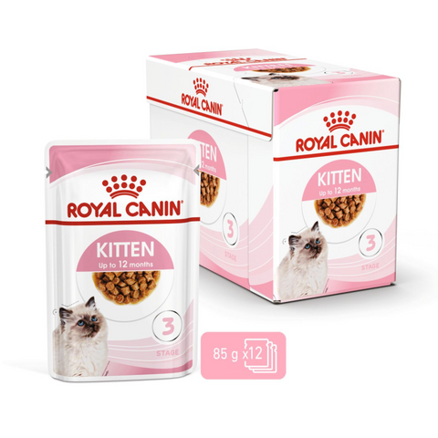 Royal Canin Feline Health Nutrition Kitten Gravy (WET FOOD - Pouches) 12x85g