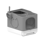 All For Paws - Go Fresh - Foldable Cat Litter Box in Dark Gray