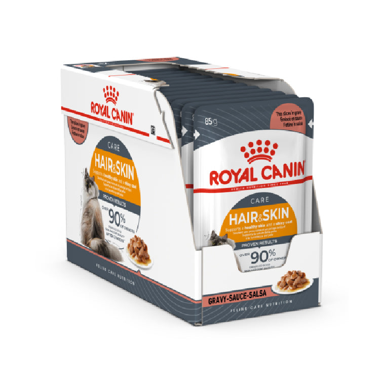 Royal Canin Hair & Skin Gravy INTENSE BEAUTY-WET FOOD for 12x85gr