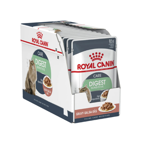 Royal Canin Feline Care Nutrition Digest Sensitive Gravy WET FOOD for 12x85g