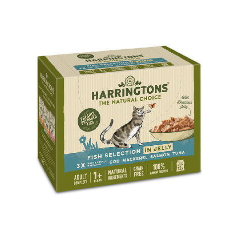 Harringtons Fish in Jelly Wet Cat Food Multipack