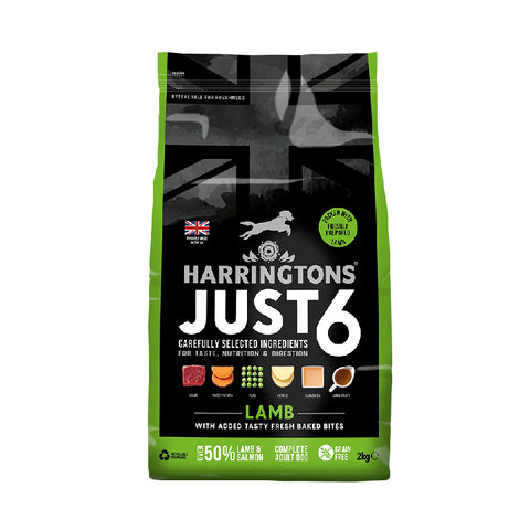 Harringtons Just 6 Lamb Grain Free Dry Dog Food
