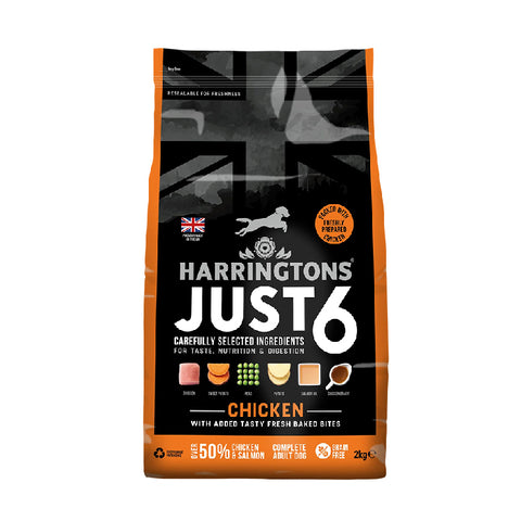 Harringtons Just 6 Chicken Grain Free Dry Dog Food