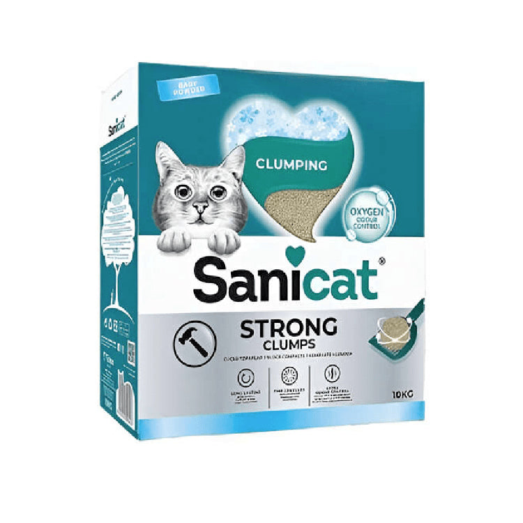 Sanicat Strong Clumps, Baby Powder 10 KG