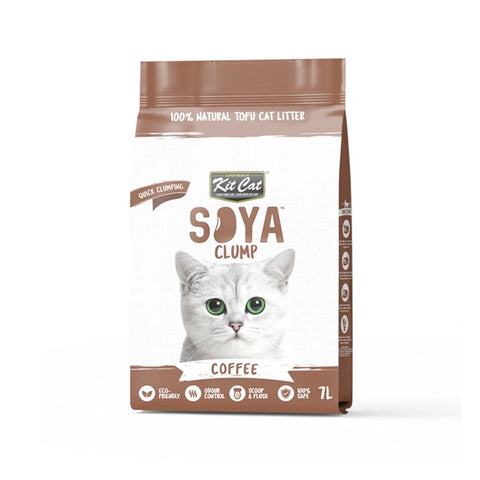 Kit Cat Soya Clump Soybean Litter - Coffee 7L