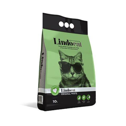 LindoCat White Bentonite Original White - 10 L (Fragrance Free)