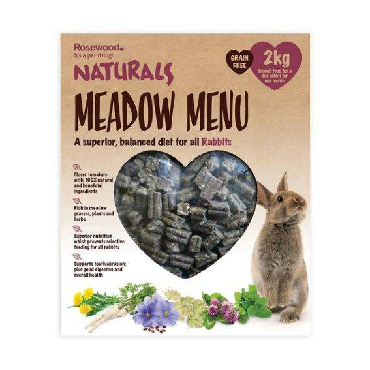 Rosewood Naturals Meadow Menu Rabbit Food 2kg