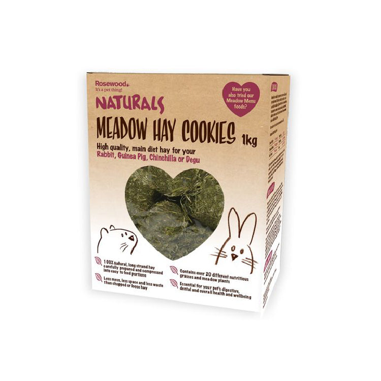 Rosewood Naturals Meadow Hay Cookies Small Animal Food 1kg