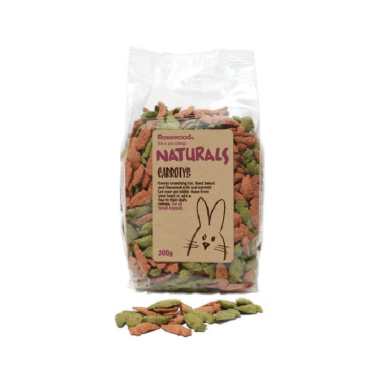 Rosewood Naturals Carrotys Small Animal Treats 200g