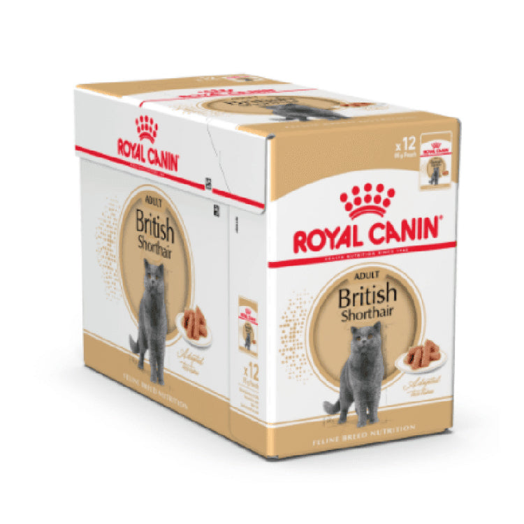 Royal Canin Feline Breed Nutrition British Shorthair (WET FOOD - Pouches) 12x85g